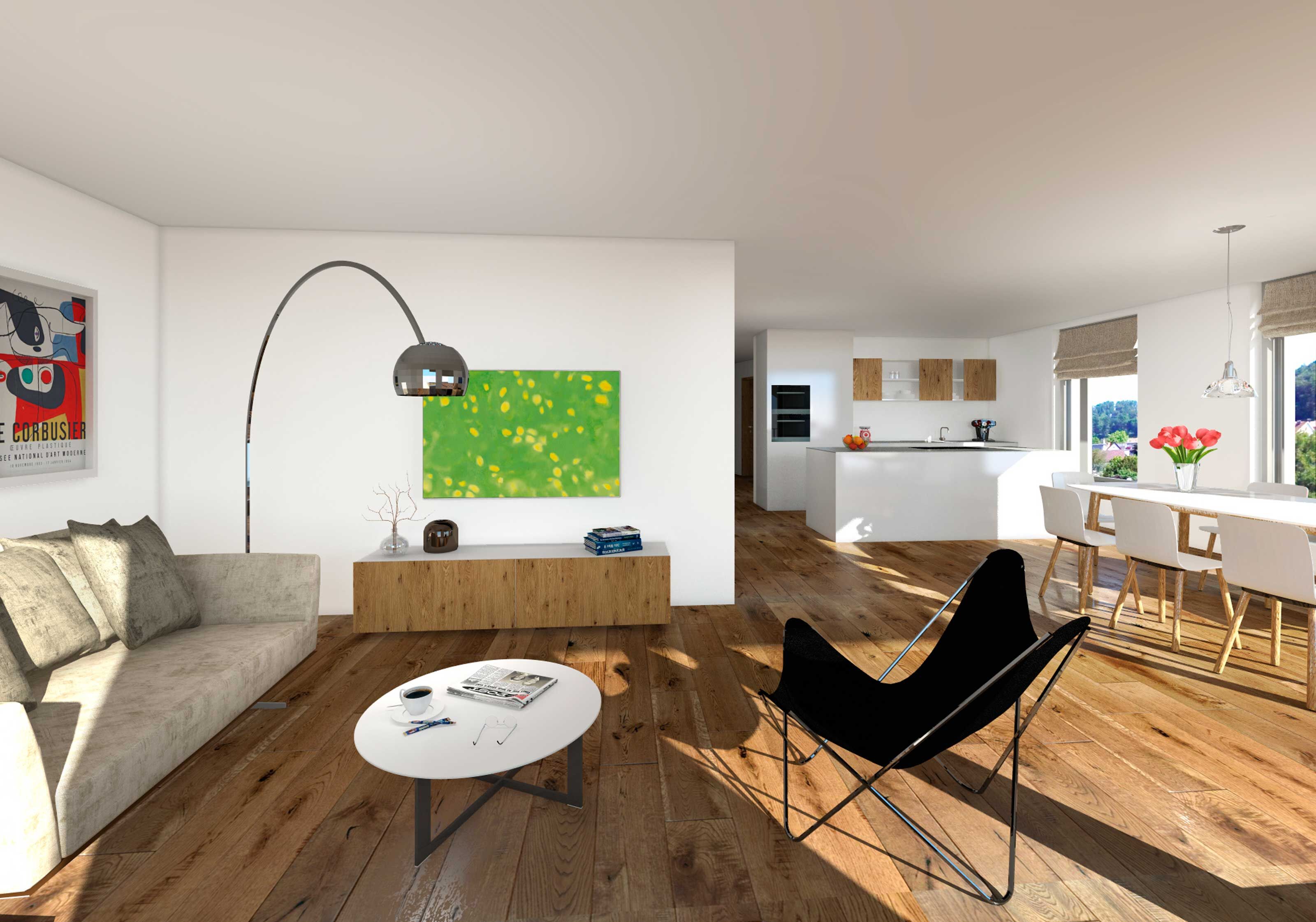 Wohnung OG1 Visualisierung